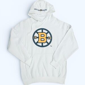 NHL Boston Bruins hoodie Mens white medium Originals Hoodie NWOT